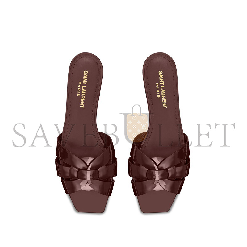 YSL TRIBUTE MULES IN PATENT LEATHER 572737B8I006031